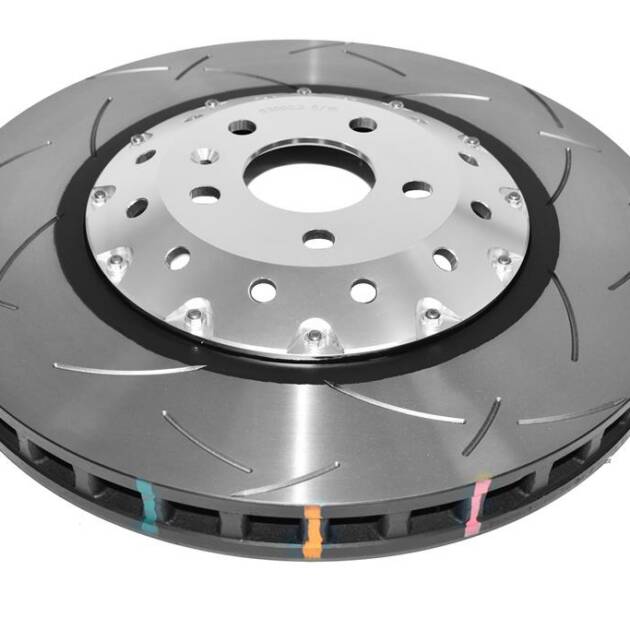 DBA Brake Disc 5000 series - T3 Slotted Silver Hat DBA53000SLVS