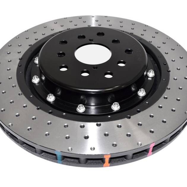 DBA Brake Disc 5000 series - Crossed Drilled & Dimpled Black Hat DBA53050BLKXD-10