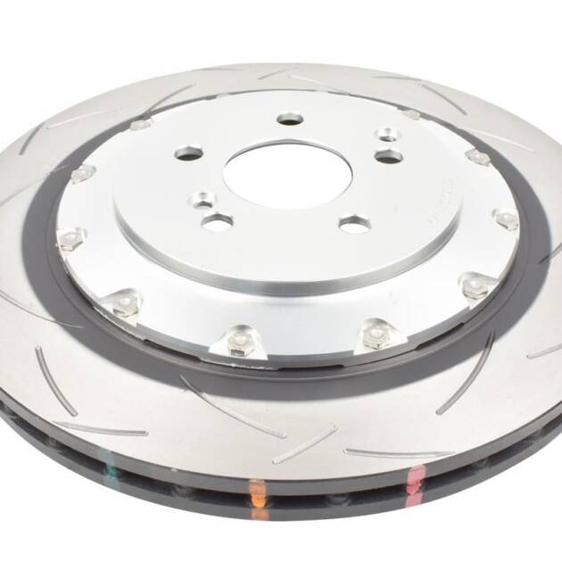 DBA Brake Disc 5000 series - T3 Slotted Silver Hat DBA53359SLVS