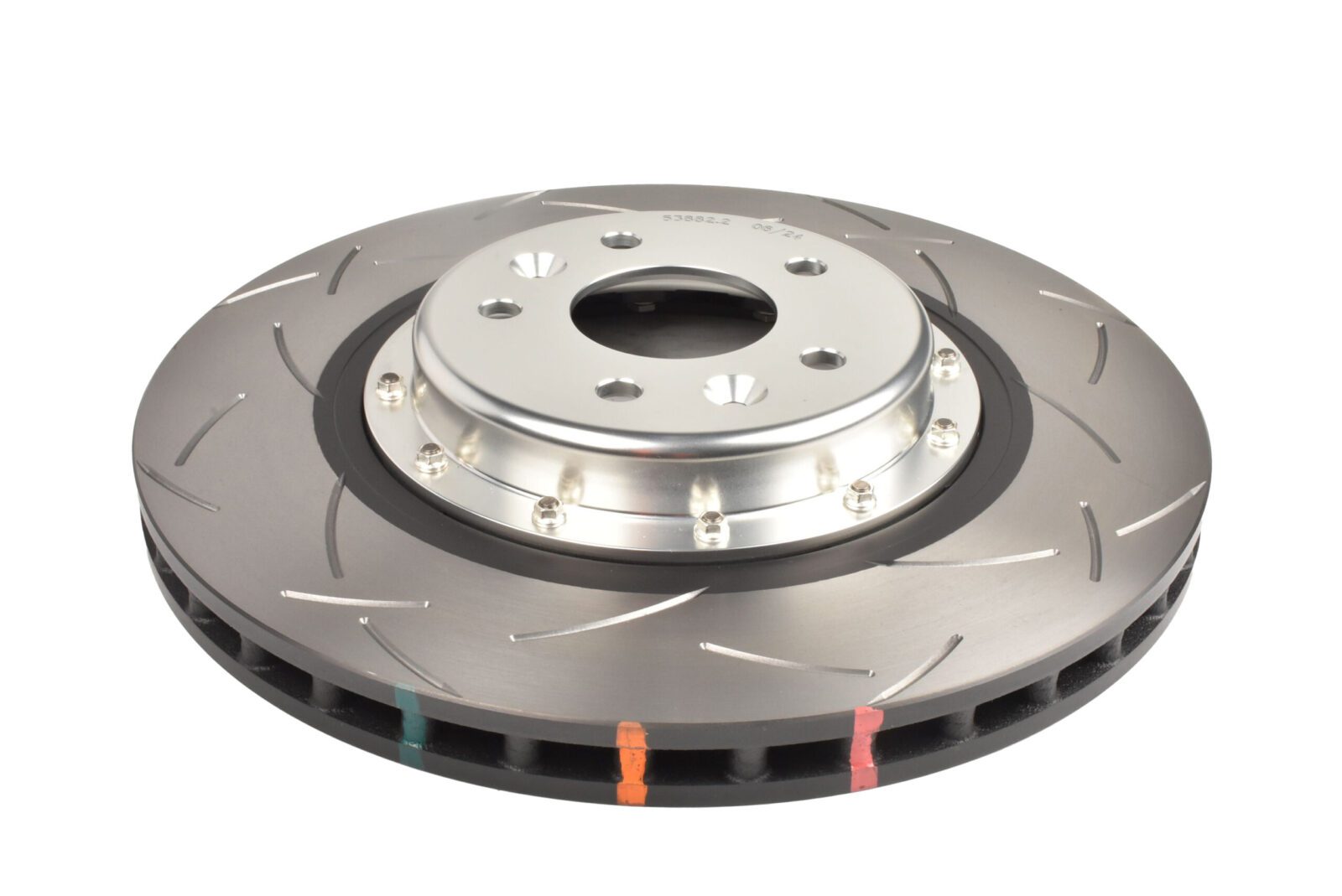 DBA Brake Disc 5000 series - T3 Slotted Silver Hat DBA53882SLVS