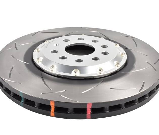 DBA Brake Disc 5000 series - T3 Slotted Silver Hat DBA53927SLVS