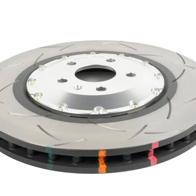 DBA Brake Disc 5000 series - T3 Slotted Silver Hat DBA53932SLVS