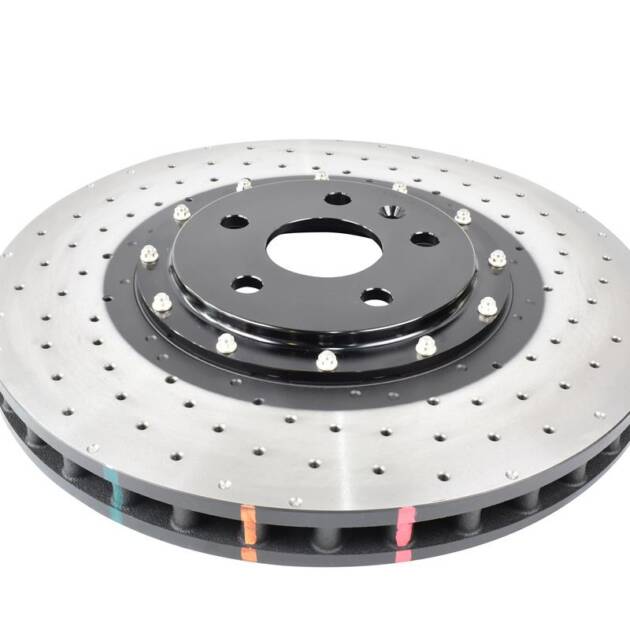 DBA Brake Disc 5000 series - Crossed Drilled & Dimpled Black Hat DBA53940BLKXD
