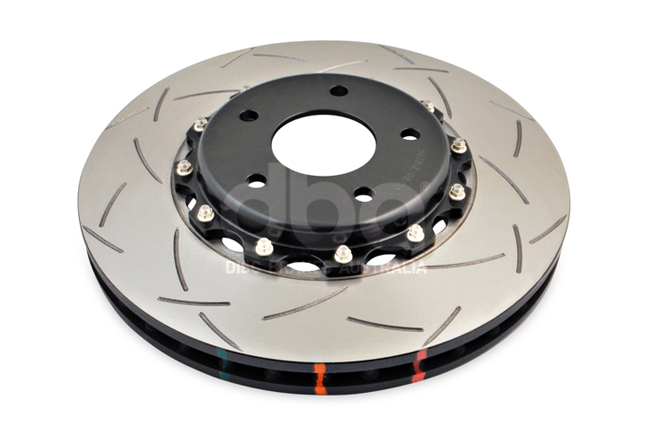 DBA Brake Disc 5000 series - T3 Slotted Black Hat DBA5928BLKS