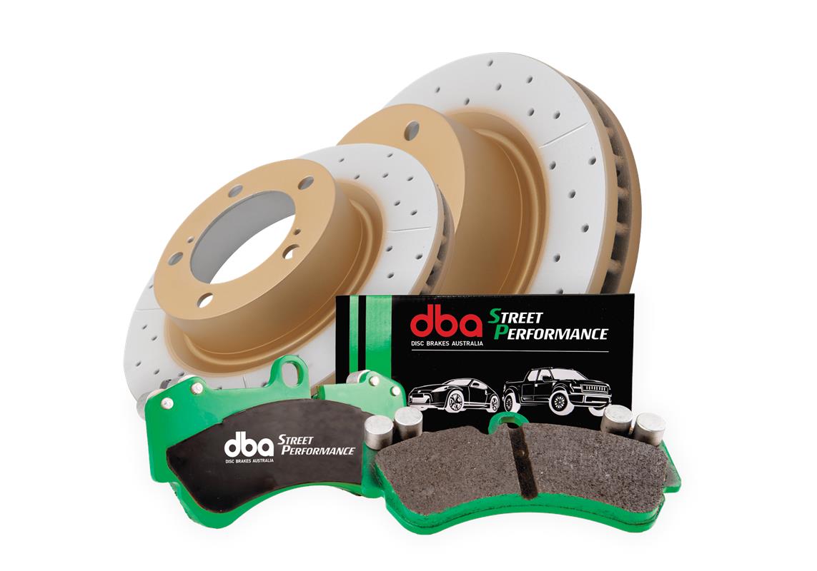 DBA Brake Kit Street Series X-GOLD & Street Performance Brake Pads (2x DBA784X + DB1199SP) DBA784X-1199SP