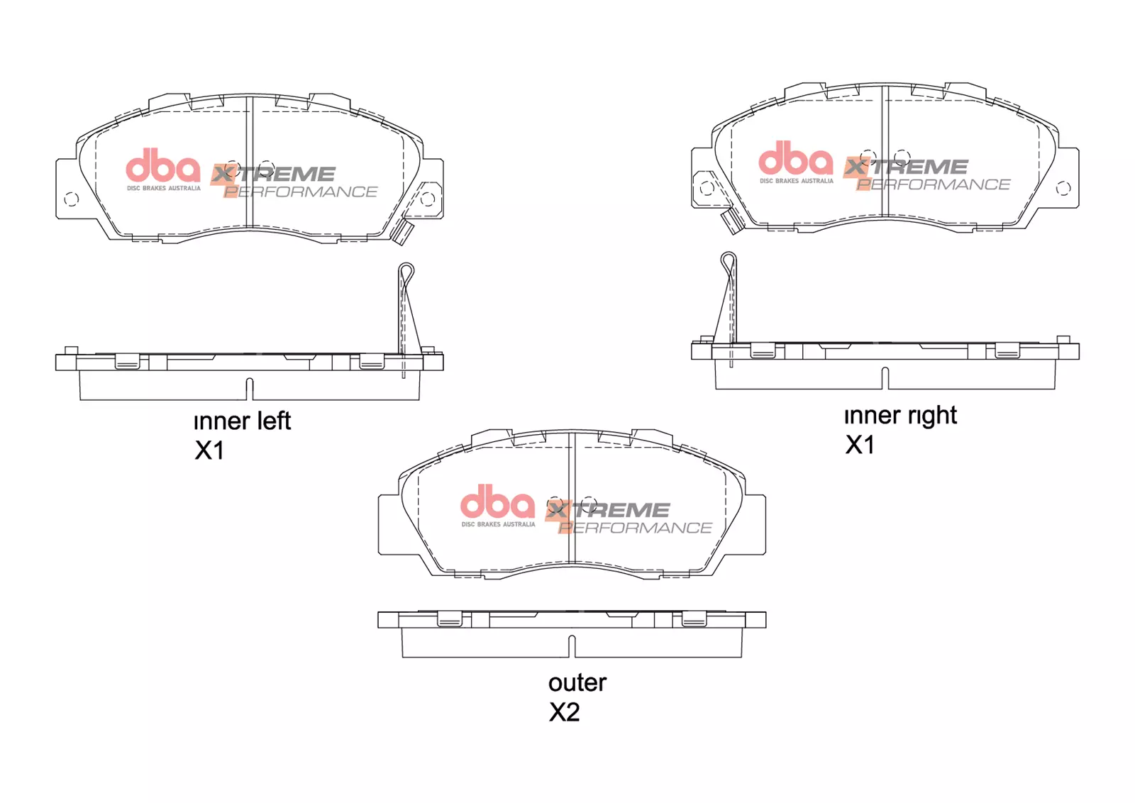 DBA Brake Pads Xtreme Performance DB1206XP - Imagen 2