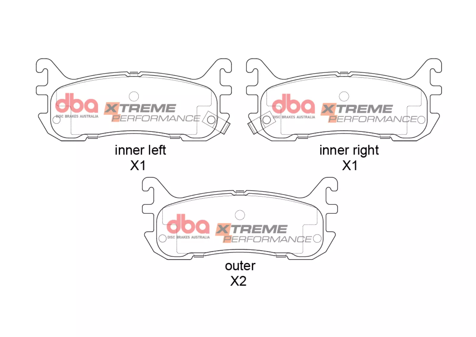 DBA Brake Pads Xtreme Performance DB1283XP - Image 2