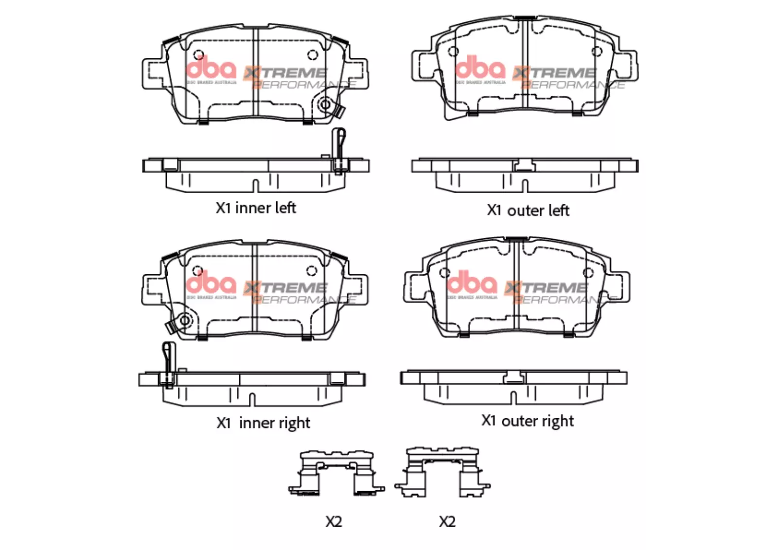 DBA Brake Pads Xtreme Performance DB1422XP - Imagen 2