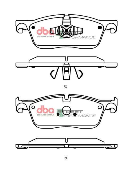 DBA Brake Pads Street Performance DB15058SP - Imagen 2