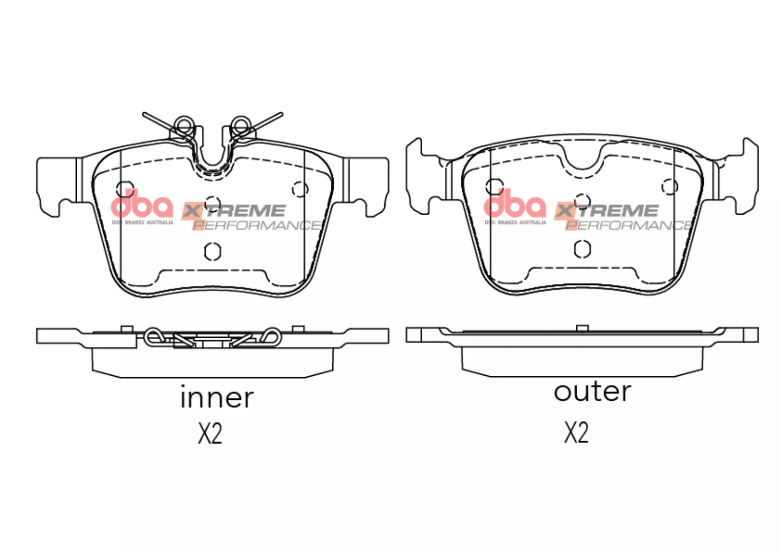 DBA Brake Pads Xtreme Performance DB15059XP - Imagen 2