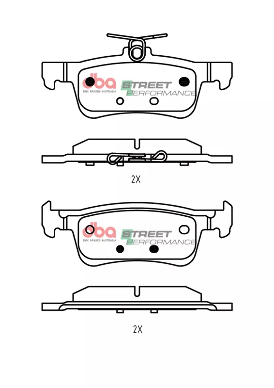 DBA Brake Pads Street Performance DB15129SP - Imagen 2