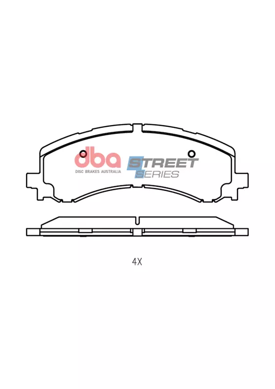 DBA Brake Disc Brake Pads Street Series DB15285SS - Imagen 2