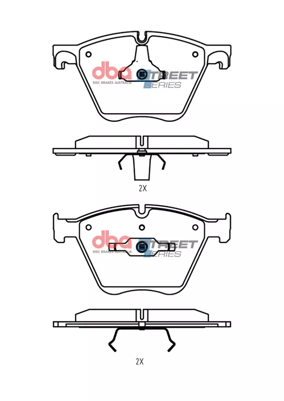 DBA Brake Disc Brake Pads Street Series DB15290SS - Imagen 2