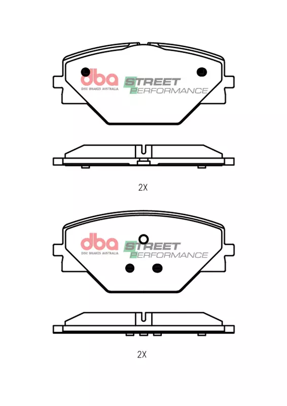 DBA Brake Pads Street Performance DB15293SP - Imagen 2