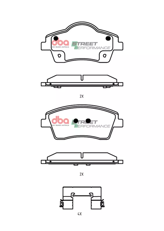 DBA Brake Pads Street Performance DB15294SP - Imagen 2