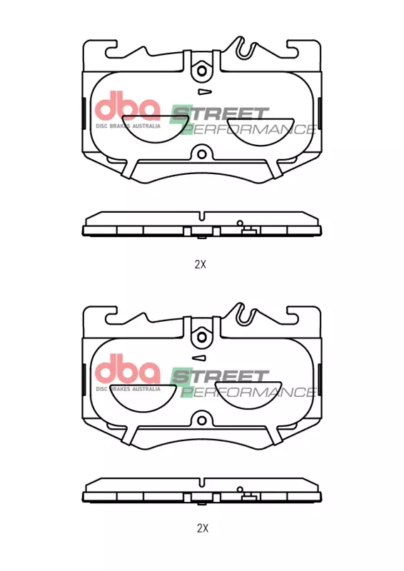 DBA Brake Pads Street Performance DB15296SP - Imagen 2