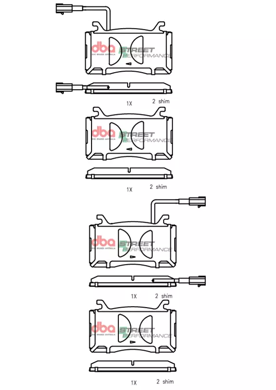 DBA Brake Pads Street Performance DB15299SP - Imagen 2