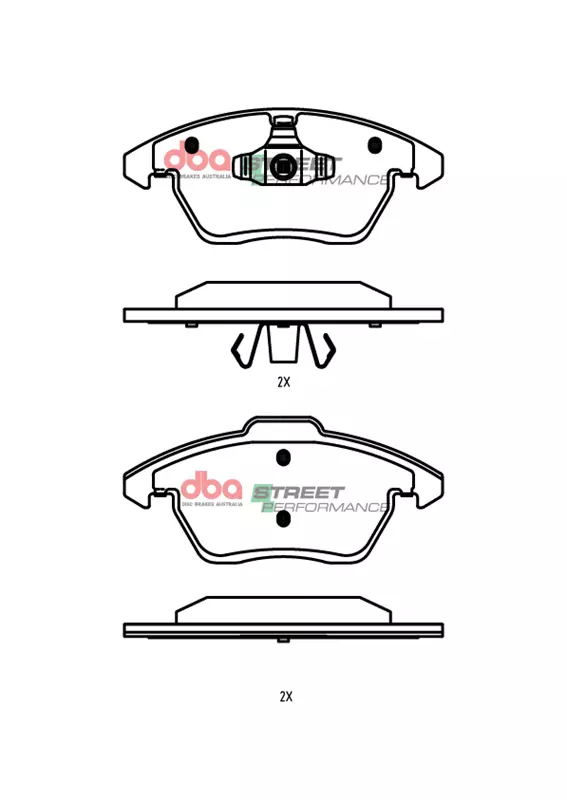 DBA Brake Pads Street Performance DB15308SP - Imagen 2