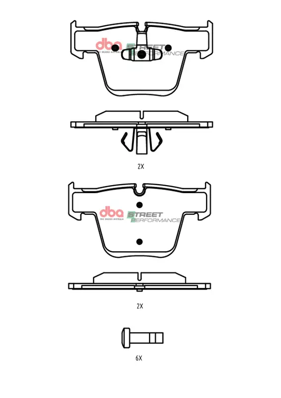 DBA Brake Pads Street Performance DB15318SP - Imagen 2
