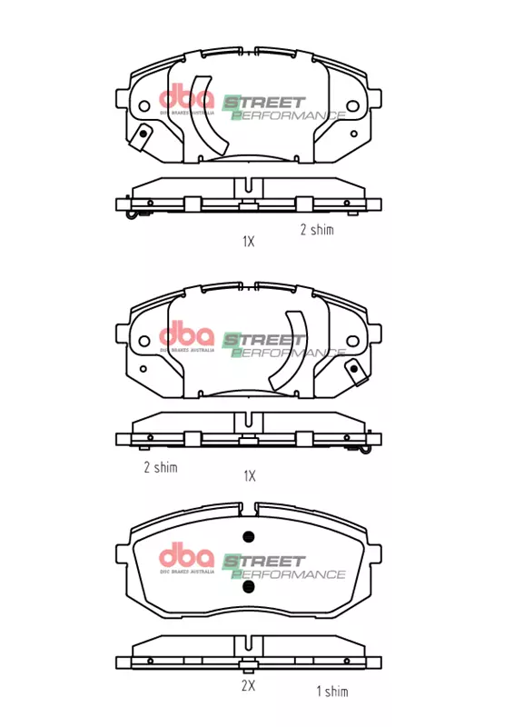 DBA Brake Pads Street Performance DB15325SP - Imagen 2