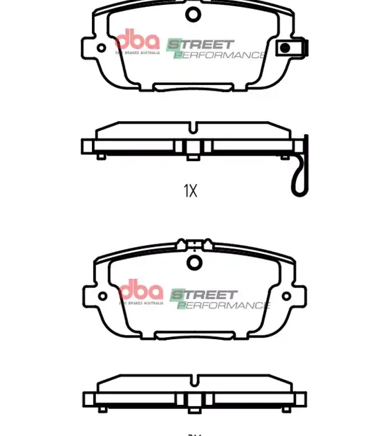 Kit de frenos DBA Serie Street T2 ranurado y pastillas de freno de alto rendimiento para calle (2x DBA2951S + DB2064SP) DBA2951S-2064SP