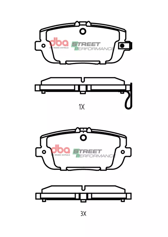 Kit de frenos DBA Serie Street T2 ranurado y pastillas de freno de alto rendimiento para calle (2x DBA2951S + DB2064SP) DBA2951S-2064SP