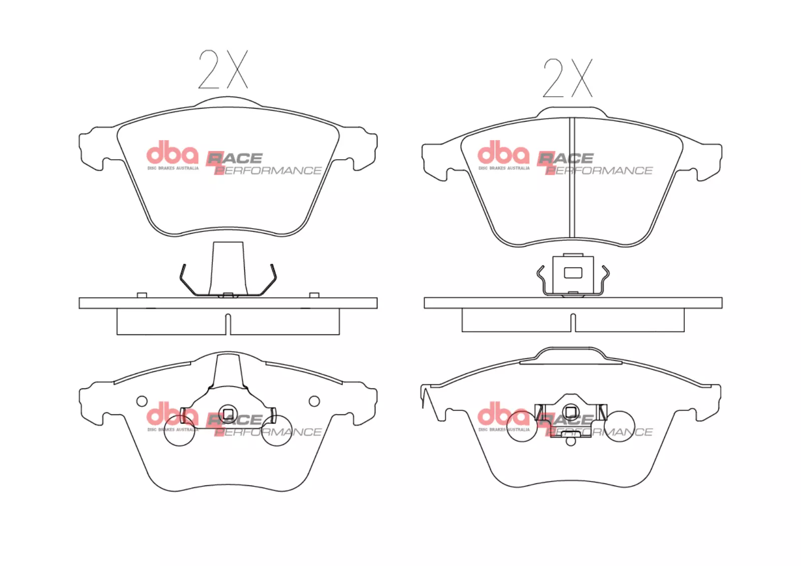 DBA Brake Pads Race Performance DB2176RP - Image 2