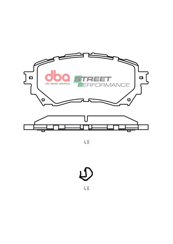 DBA Brake Pads Street Performance DB2293SP - Imagen 2