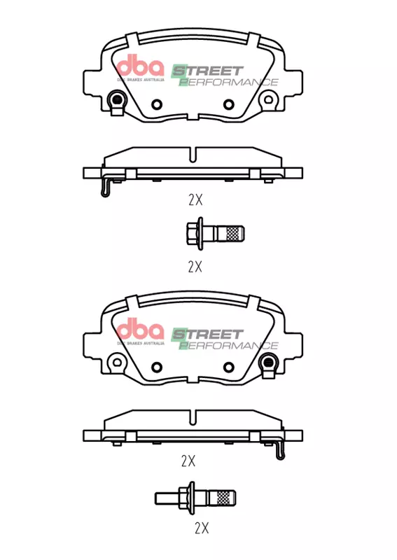 DBA Brake Pads Street Performance DB2338SP - Image 2