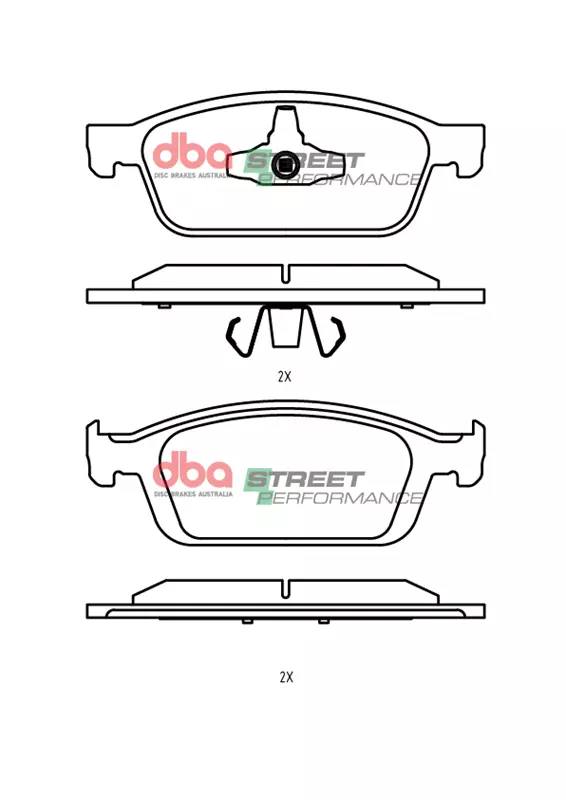 DBA Brake Kit Street Series T2 Slotted & Street Performance Brake Pads (2x DBA2120S + DB2353SP) DBA2120S-2353SP - Image 5