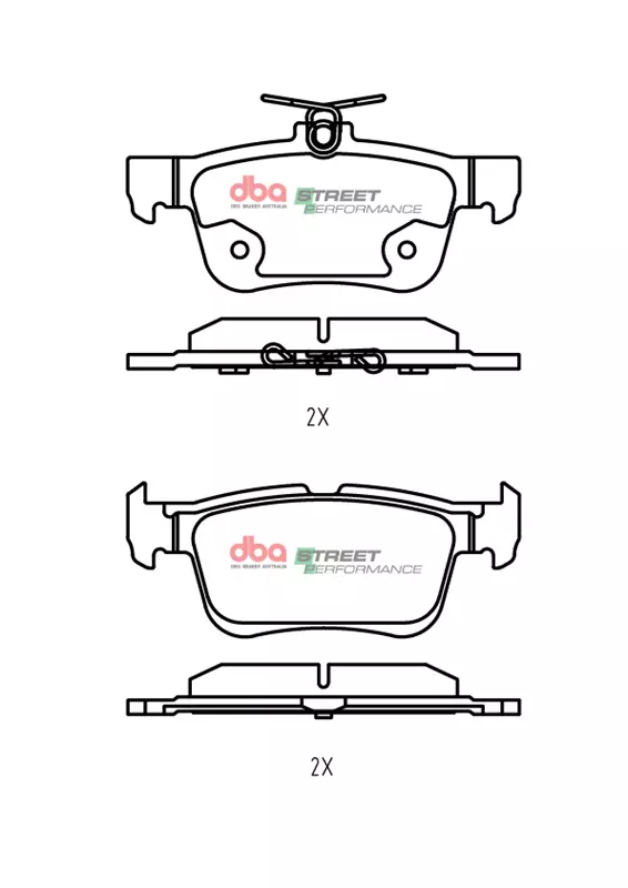 DBA Brake Kit Street Series T2 Slotted & Street Performance Brake Pads (2x DBA2969S + DB2406SP) DBA2969S-2406SP - Imagen 3