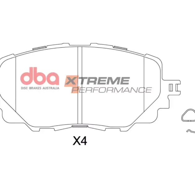 Kit de frenos DBA Serie 4000 T3 ranurado y pastillas de freno Xtreme Performance (2x DBA42572S + DB2441XP) DBA42572S-2441XP