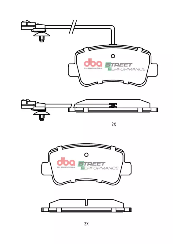 DBA Brake Pads Street Performance DB2478SP - Image 2