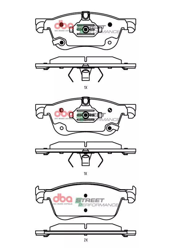 DBA Brake Pads Street Performance DB2633SP - Image 2