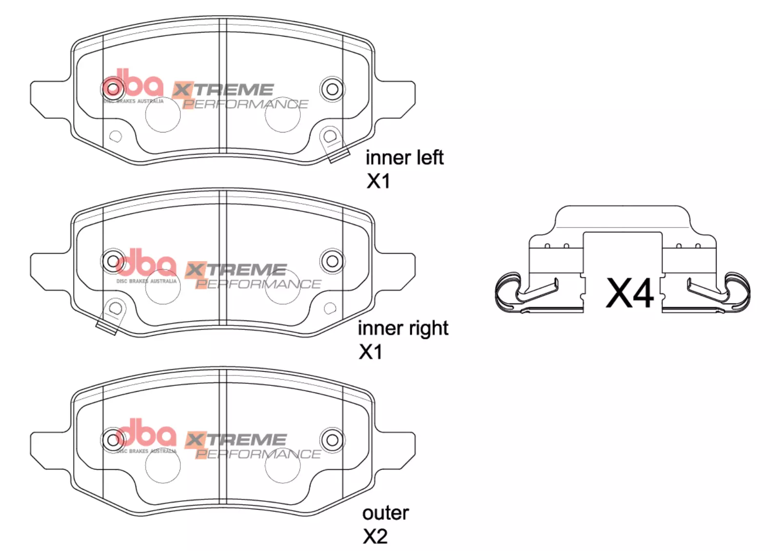 DBA Brake Pads Xtreme Performance DB2688XP - Image 2