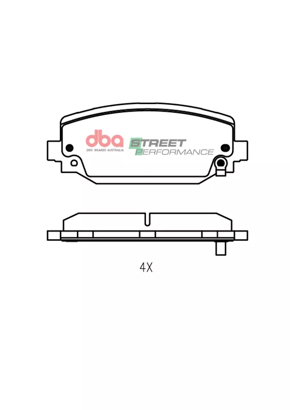 DBA Brake Pads Street Performance DB2712SP - Image 2