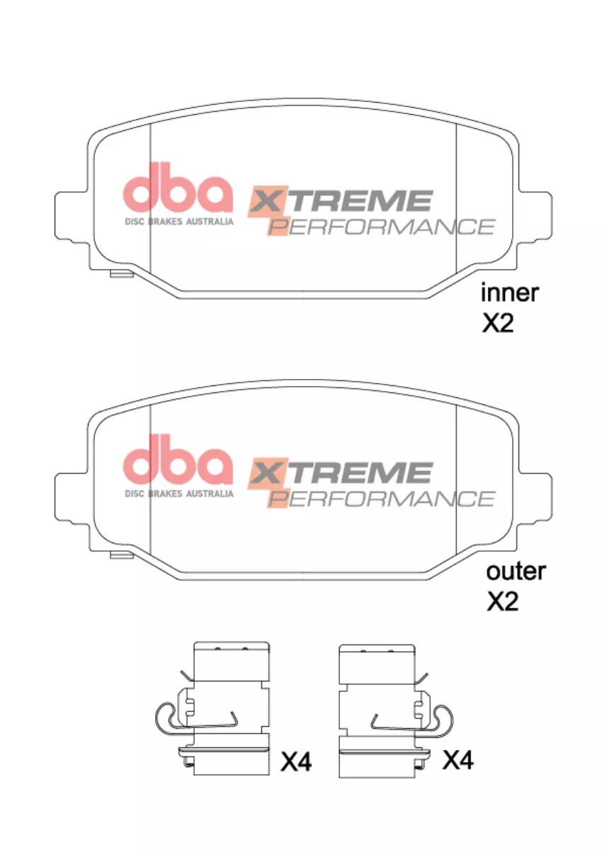 DBA Brake Pads Xtreme Performance DB2712XP - Image 2