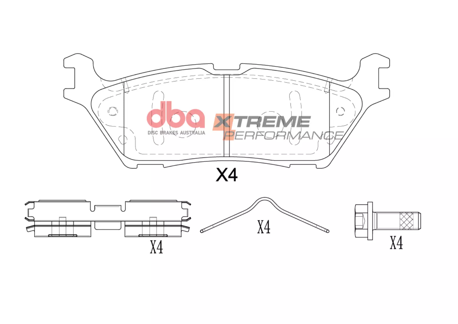 DBA Brake Pads Xtreme Performance DB2715XP - Image 2