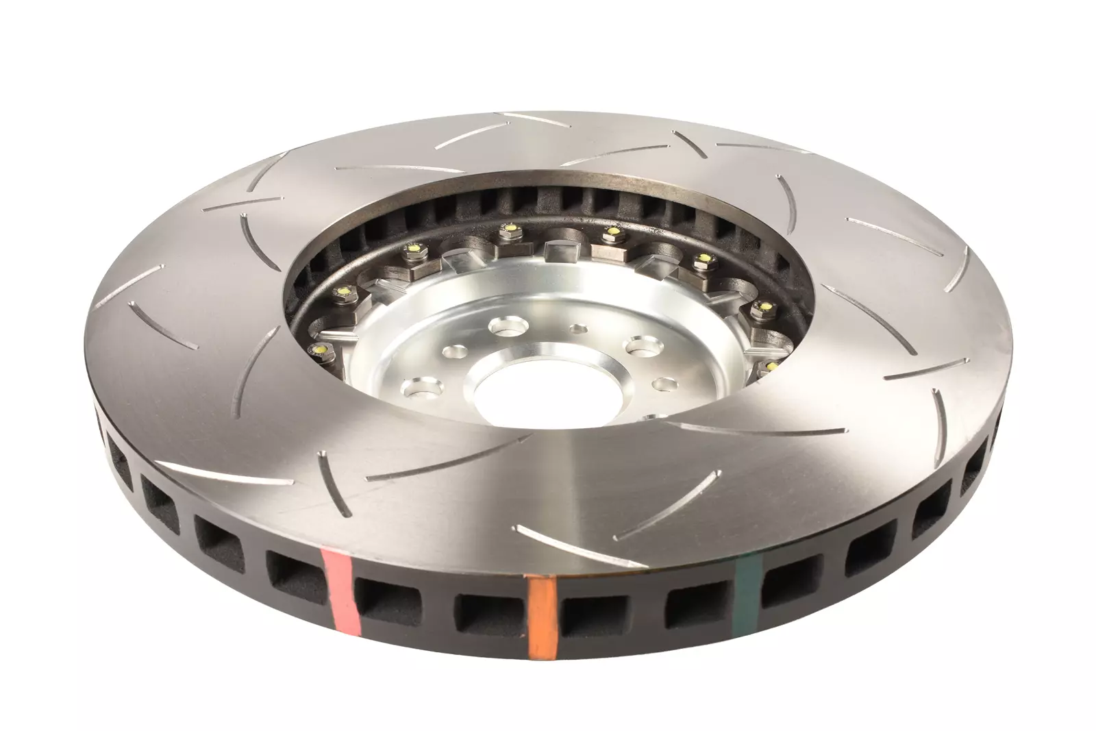 DBA Brake Disc 5000 series - T3 Slotted Silver Hat DBA53382SLVS - Imagen 2