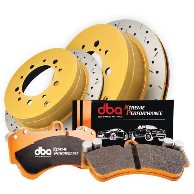 DBA Brake Kit 4000 Series T3 Slotted & Xtreme Performance Brake Pads (2x DBA42246XS + DB7878XP) DBA42246XS-7878XP